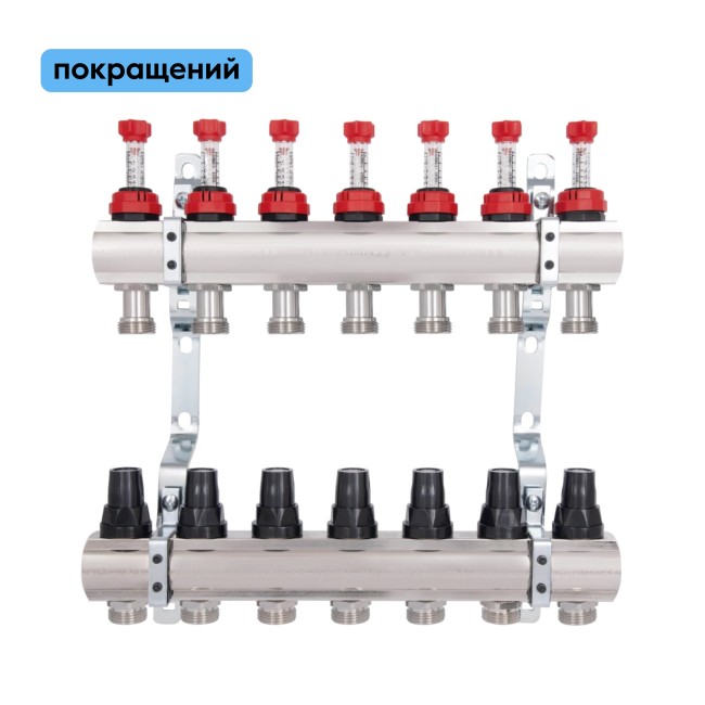 Коллектор с расходомерами Thermo Alliance Forte 1" 7 выходов SF001W7