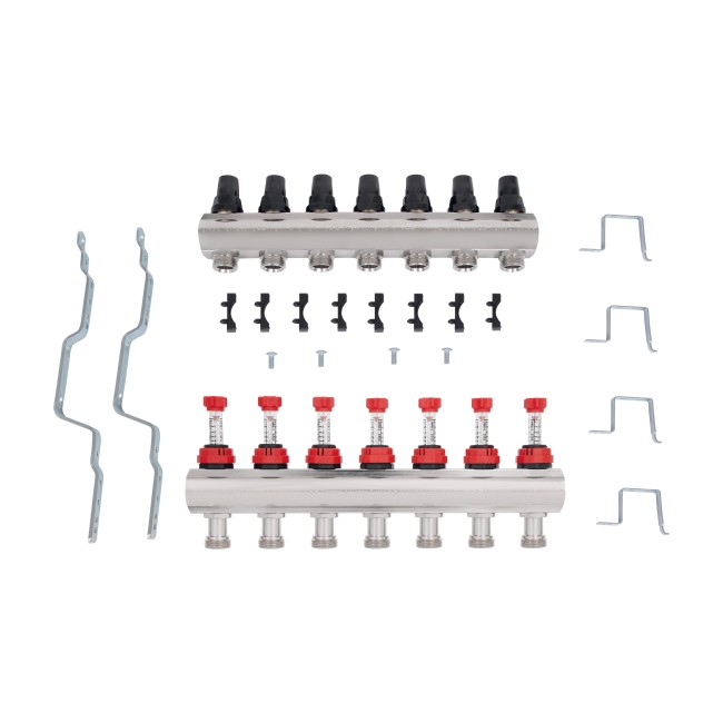 Коллектор с расходомерами Thermo Alliance Forte 1" 7 выходов SF001W7