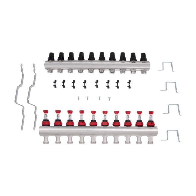 Коллектор с расходомерами Thermo Alliance Forte 1" 10 выходов SF001W10