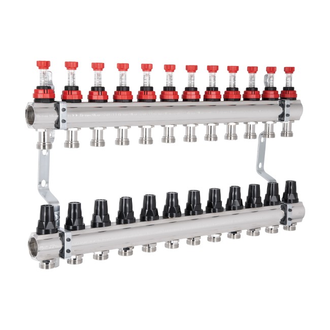 Колектор з витратомірами Thermo Alliance Forte 1" 12 виходів SF001W12