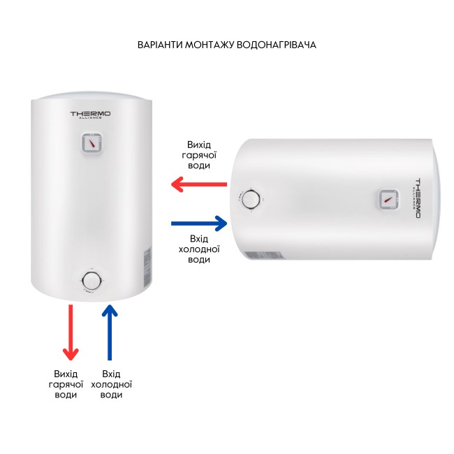 Водонагреватель электрический Thermo Alliance 30 л универсальный, мокрый ТЭН 1,5 кВт D30VH15Q1