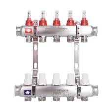 Коллектор с расходомерами Thermo Alliance Standart 1" 5 выхода SD0045