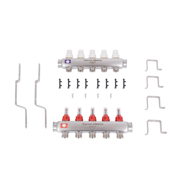 Коллектор с расходомерами Thermo Alliance Standart 1" 5 выхода SD0045