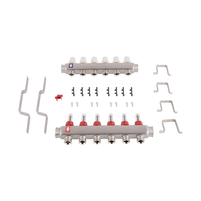 Коллектор с расходомерами Thermo Alliance Standart 1" 6 выходов SD0046