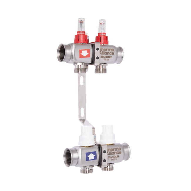 Коллектор с расходомерами Thermo Alliance Standart 1" 2 выхода SD0042