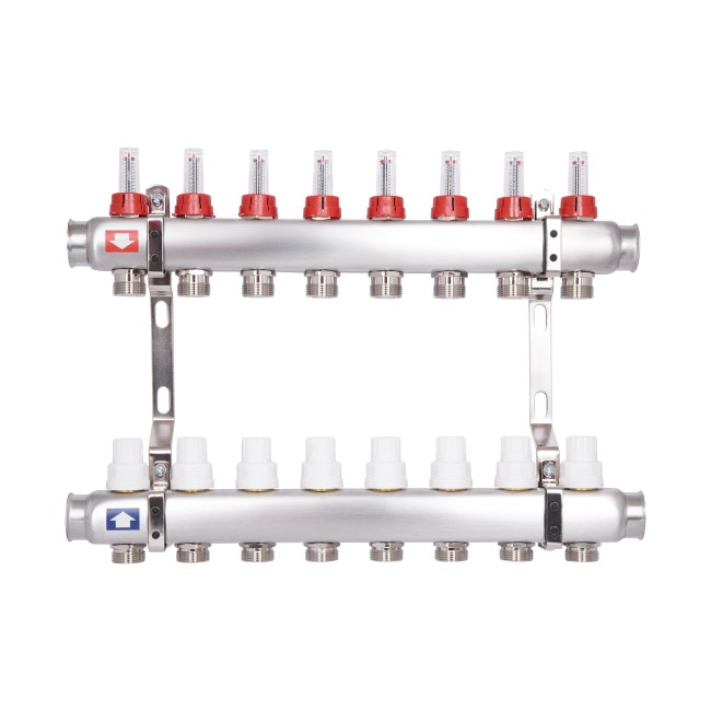 Коллектор с расходомерами Thermo Alliance Standart 1" 8 выходов SD0048
