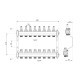 Коллектор с расходомерами Thermo Alliance Standart 1" 8 выходов SD0048