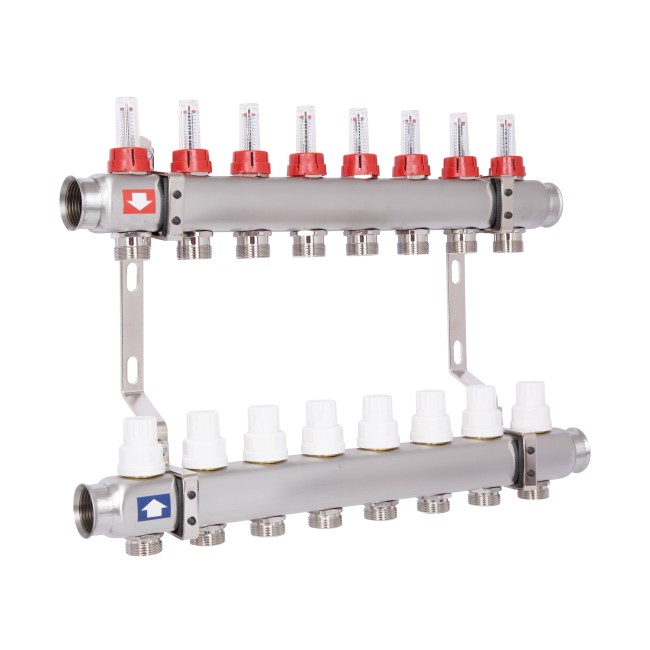 Коллектор с расходомерами Thermo Alliance Standart 1" 8 выходов SD0048