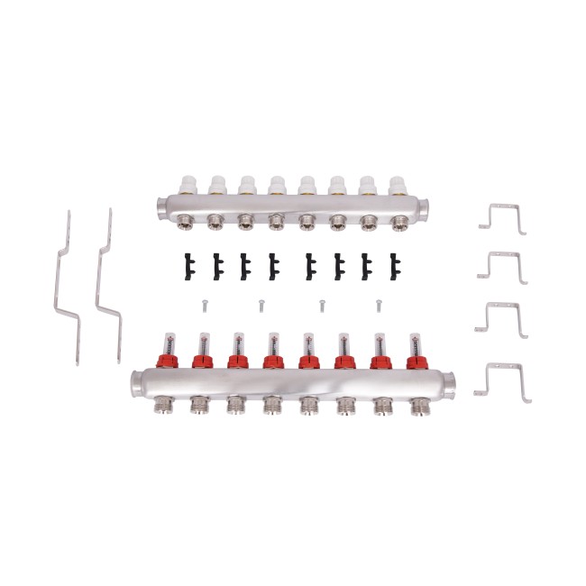 Коллектор с расходомерами Thermo Alliance Standart 1" 8 выходов SD0048