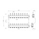 Коллектор с расходомерами Thermo Alliance Standart 1" 9 выходов SD0049