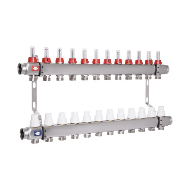 Коллектор с расходомерами Thermo Alliance Standart 1" 12 выходов SD00412