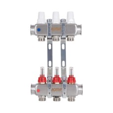 Коллектор с расходомерами (нерж.) 1"х3 Icma № К073