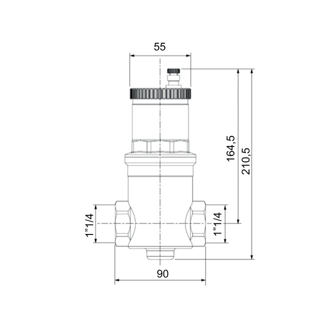 Воздухоотводчик Icma автоматический (дегазатор) 1 1/4" №740