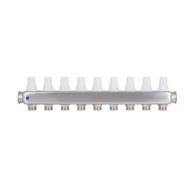 Колектор з витратомірами (нерж.) 1" х9 Icma № К073