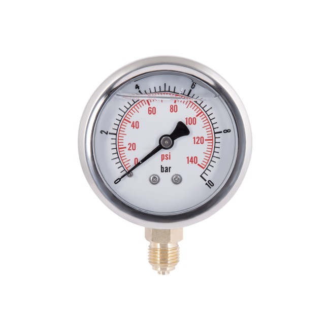 Манометр із гліцерином Thermo Alliancе Forte 10 бар, 1/4"З, нижнє підключення TAF170G10B