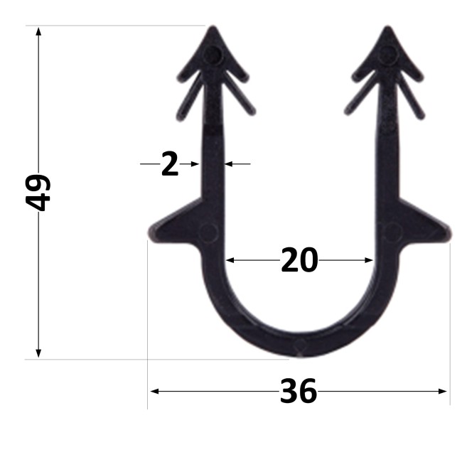 Скоба якорная Thermo Alliance 50 мм для такера (пачка 300 шт.)