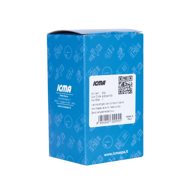Клапан антифриз Icma №609 1" для тепловых насосов 90609AF06