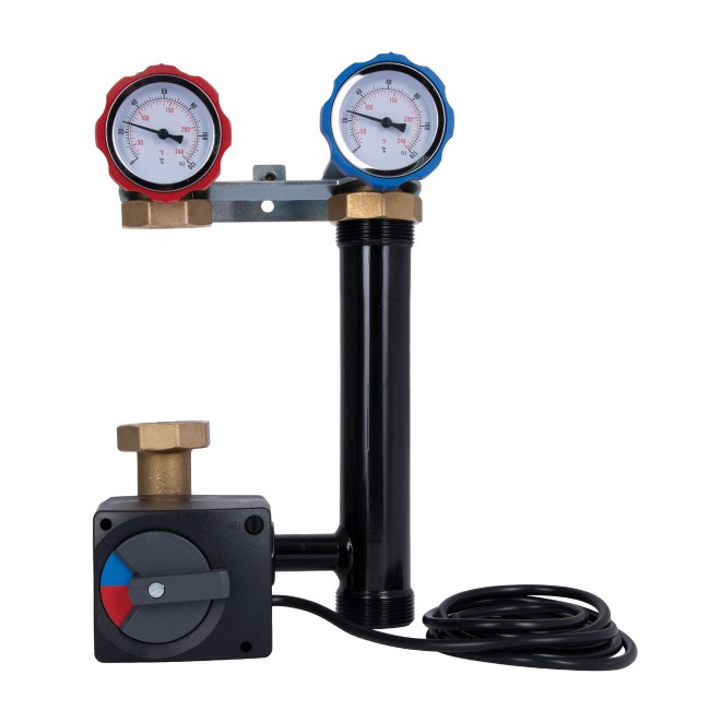 Насосная группа Icma №R001 1 1/2"x1" подключение слева, без насоса 93R001AFS53SC