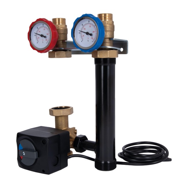 Насосная группа Icma №R001 1 1/2"x1" подключение слева, без насоса 93R001AFS53SC