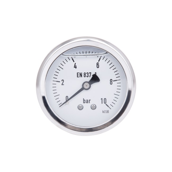 Манометр гліцериновий Thermo Alliancе Forte d63 мм, 1/4"З із заднім підключенням (латун.) 0-10 бар TAF171G10B