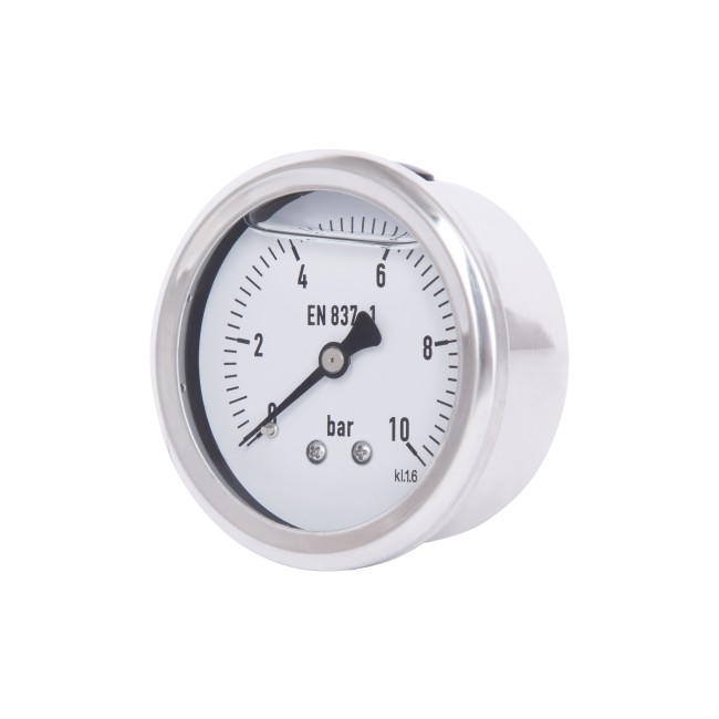 Манометр гліцериновий Thermo Alliancе Forte d63 мм, 1/4"З із заднім підключенням (латун.) 0-10 бар TAF171G10B