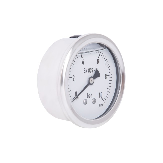 Манометр гліцериновий Thermo Alliancе Forte d63 мм, 1/4"З із заднім підключенням (латун.) 0-10 бар TAF171G10B