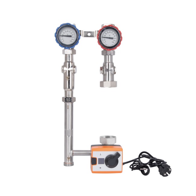 Насосная группа Forte Quick System с автоматической регулировкой 1" (без насоса) правое подкл., нерж. сталь SUS304 TAF-QSPGR4 Thermo Alliance