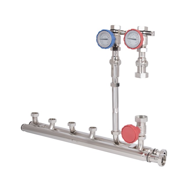 Насосная группа Forte Quick System прямая линия 1" (без насоса) правое подк., нерж. сталь SUS304 TAF-QSPGR1 Thermo Alliance