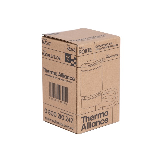 Thermo Alliance Forte Сервопривод 230В, M30x1,5, тип закрыт. (NC) TAF347