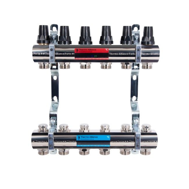 Комплект наклеек с термометром Standart  для коллектора (красная+синяя) TAS342RB Thermo Alliance