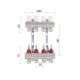 Коллектор латунный с расходомерами и евроконусами Thermo Alliance Standart 1" на 4 выхода TAS235W4E