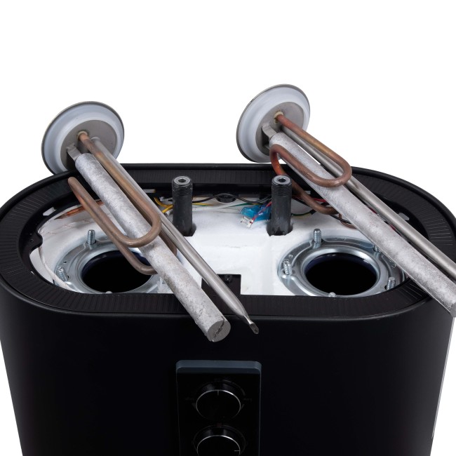 Водонагреватель электрический Thermo Alliance 50 л Black, плоский вертикальный, мокрый ТЭН 2 кВт (0,8+1,2) DT50V20G(PD)/2В