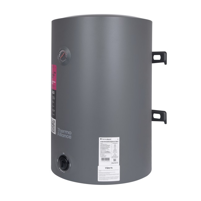 Водонагреватель электрический Thermo Alliance 80 л Grey универсальный, мокрый ТЭН 1,5 кВт D80VH15Q3G
