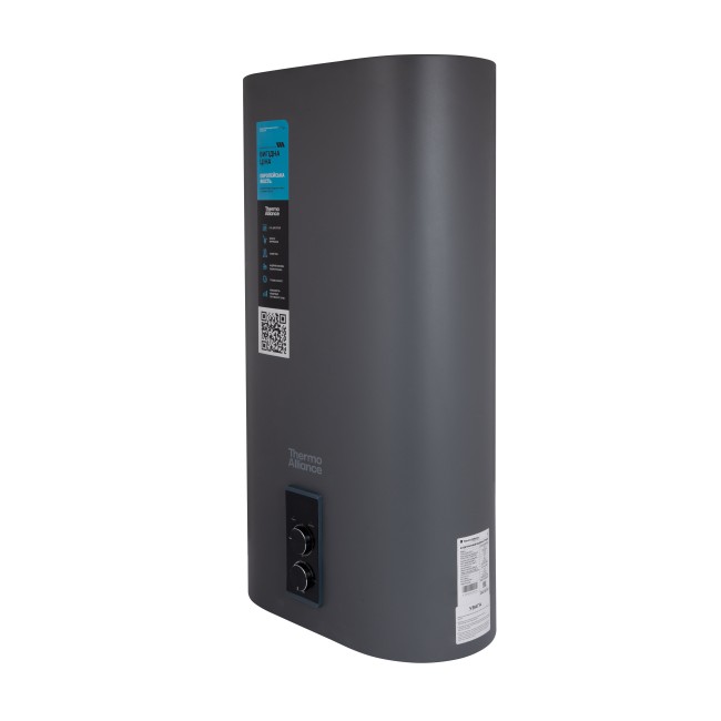 Водонагреватель электрический Thermo Alliance 50 л, Grey, плоский вертикальный, сухой ТЭН 2 кВт (0,8+1,2) DT50V20GPDD2G