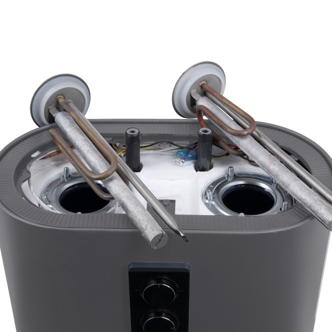 Водонагреватель электрический Thermo Alliance 80 л Grey,плоский вертикальный, мокрый ТЭН 2 кВт (0,8+1,2) DT80V20G(PD)/2G