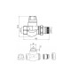 Клапан прямой термостатический с повышеной проходимостью Thermo Alliance Forte (Kvs - 3,8 m3/h) 3/4" TAF0022W25