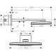 Верхній душ hansgrohe Rainmaker Select 460 24005600 чорний/хром