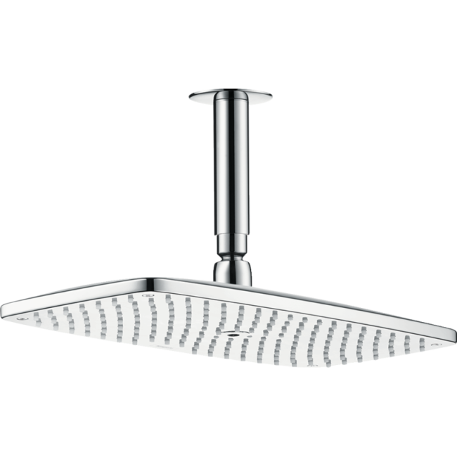 Верхний душ hansgrohe Raindance E 360 1jet EcoSmart с потолочным соединителем 26604000 хром