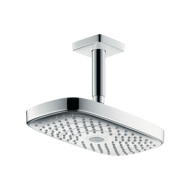 Верхній душ hansgrohe Raindance Select E 300 2jet стельовий, білий/хром 27384400