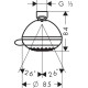 Верхній душ hansgrohe Crometta 85 Multi 28425000 хром