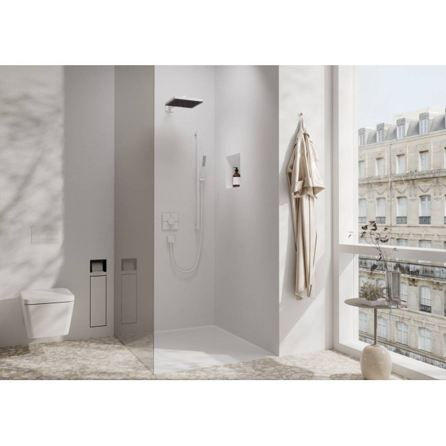 Верхний душ hansgrohe Pulsify E 260 1jet EcoSmart 24331700 белый матовый