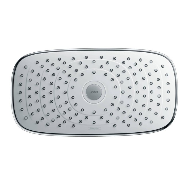 Верхній душ hansgrohe Raindance Select E 300 2jet стельовий, білий/хром 27384400