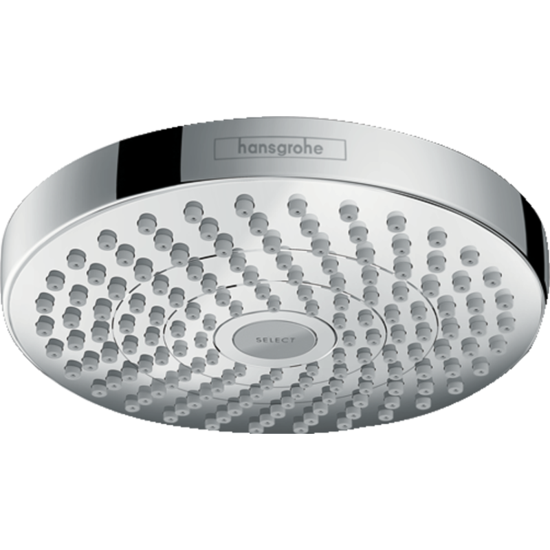 Верхній душ hansgrohe Croma Select S 180, 2jet EcoSmart 26523000 хром