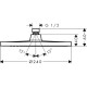 Верхній душ hansgrohe Crometta S 240 1jet LowPressure 26725000 хром