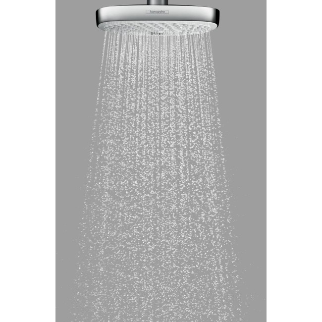 Верхній душ hansgrohe Raindance Select E 300 2jet, білий/хром 27385400