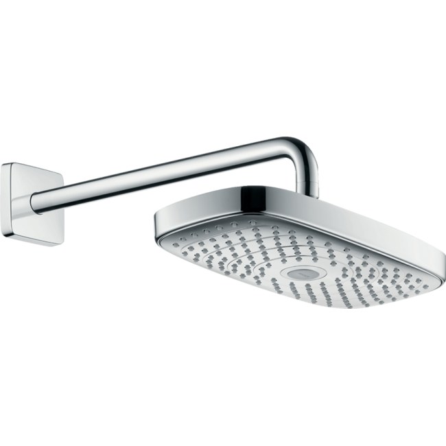 Верхній душ hansgrohe Raindance Select E 300 2jet EcoSmart з кронштейном 26609000 хром