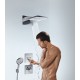 Верхній душ hansgrohe Raindance Rainfall 180 AIR 2jet, білий/хром 28433400