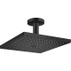 Верхній душ hansgrohe Raindance E 300 1jet зі стельовим з'єднувачем, чорний матовий 26250670