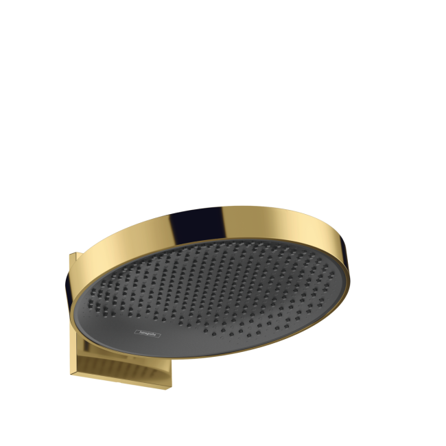Верхний душ hansgrohe Rainfinity 360 1jet с настенным соединителем 26230990 золото