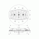 Верхній душ hansgrohe Raindance Rainmaker Air 3jet 600 з підсвіткою, хром 26117000